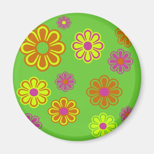Mod Pop Blume Groovy Magnet (Vorne)