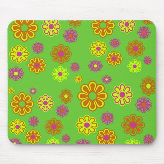 Mod Pop Blume Mauspad (Vorne)