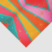 Mod Pop Diamond Muster rosa orange gelb Seidenpapier (Ausschnitt)