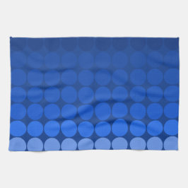 Mod-Pop-Kreise in blau Geschirrtuch