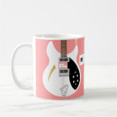 Mod-Pop-Kunst-Gitarre Kaffeetasse (Links)