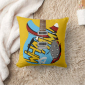 Mod-Pop-Kunst Whaam Gitarre Kissen (Decke)