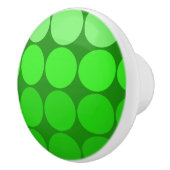 Mod Pop MCM Keramik Drehknopf grüne Kreise Keramikknauf (Rechts)