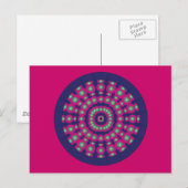 Mod Psychedelic Spheres Dartboard Postkarte (Vorne/Hinten)
