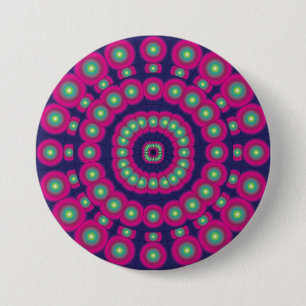 Mod-psychedelischer BereicheDartboard Button
