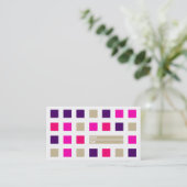 Mod-Quadrate Terminkarte (Pinks) (Stehend Vorderseite)