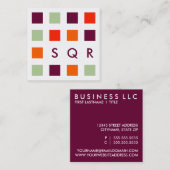 Mod Quadratische Visitenkarte (Vorne/Hinten)