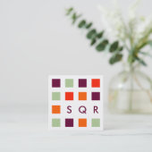 Mod Quadratische Visitenkarte (Stehend Vorderseite)