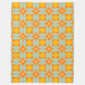 Mod Quilt Tiles Muster Retro Pastelle aus dem Mitt Fleecedecke (Vorderseite)