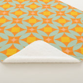 Mod Quilt Tiles Muster Retro Pastelle aus dem Mitt Sherpadecke (3/4)