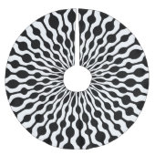 Mod-Radialstrahl-Tropfen Polyester Weihnachtsbaumdecke (Vorderseite)