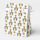 Mod Rainbow Bumblebee Bee Baby Dusche Geschenkschachtel (Rückseite)