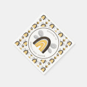 Mod Rainbow Bumblebee Bee Baby Dusche Serviette (Ecke)