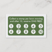 Mod Rasen Mowings-Treuekarte Treuekarte (Rückseite)