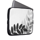 Mod-Reben in Schwarz und Weiß Laptopschutzhülle (Vorne Rechts)
