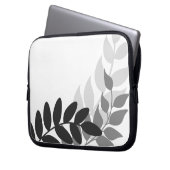Mod-Reben in Schwarz und Weiß Laptopschutzhülle (Vorderseite Links)