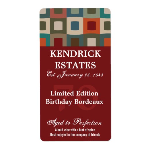 Mod Red Birthday Wine (375 ml) (Vorne)