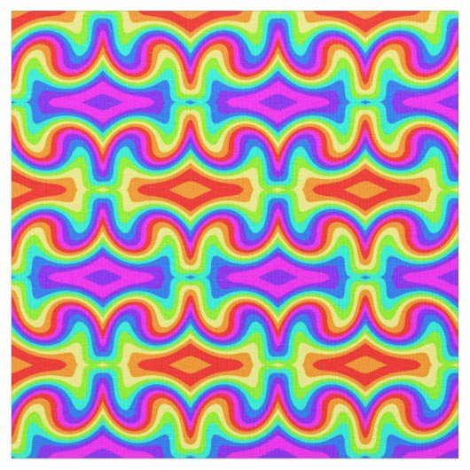 Mod Regenbogen 2 Stoff (Nahaufnahme)