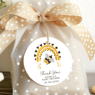 Mod Regenbogen Hummel Honigbiene Baby Shower Geschenkanhänger