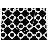 Mod Retro 60er Black Große Geschenktüte (Vorderseite)