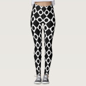 Mod Retro 60er Black Leggings (Vorderseite)