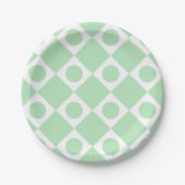 Mod Retro 60er Mint Pappteller (Vorderseite)