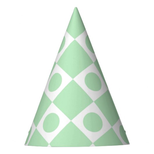 Mod Retro 60er Mint Partyhütchen (Vorderseite)
