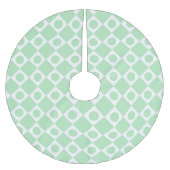 Mod Retro 60er Mint Polyester Weihnachtsbaumdecke (Vorderseite)
