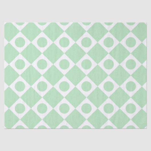 Mod Retro 60er Mint Seidenpapier (Vorderseite)