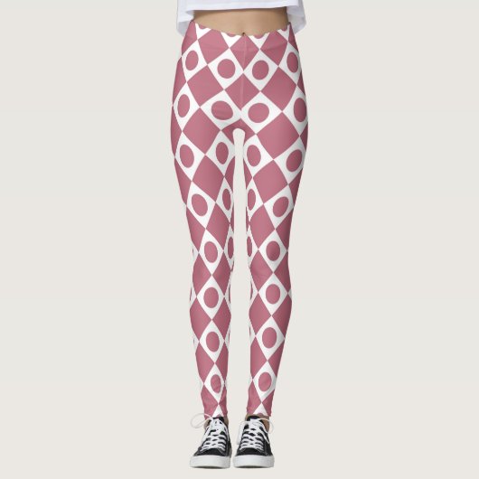 Mod Retro 60er Wildberry Leggings (Vorderseite)