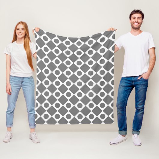 Mod Retro 60's benutzerdefinierte Farbe Fleecedecke (Beispiel)