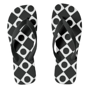 Mod Retro 60's Black Badesandalen