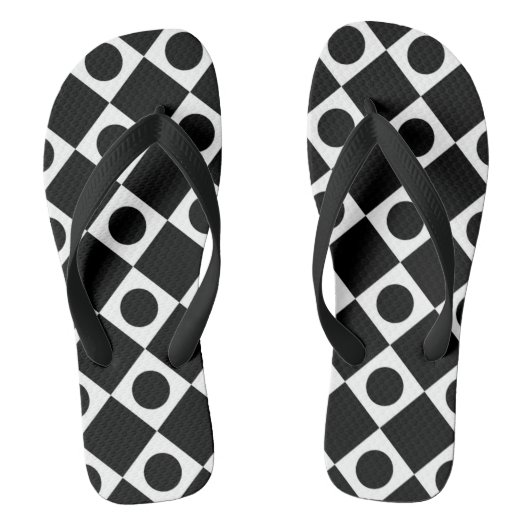 Mod Retro 60's Black Badesandalen (Fußbett)