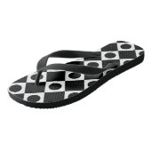 Mod Retro 60's Black Badesandalen (Schrägansicht)