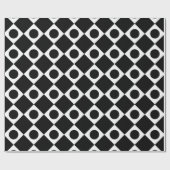 Mod Retro 60's Black Geschenkpapier (Flach)