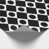 Mod Retro 60's Black Geschenkpapier (Ecke)