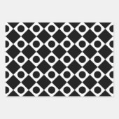 Mod Retro 60's Black Geschenkpapier Set (Vorderseite)