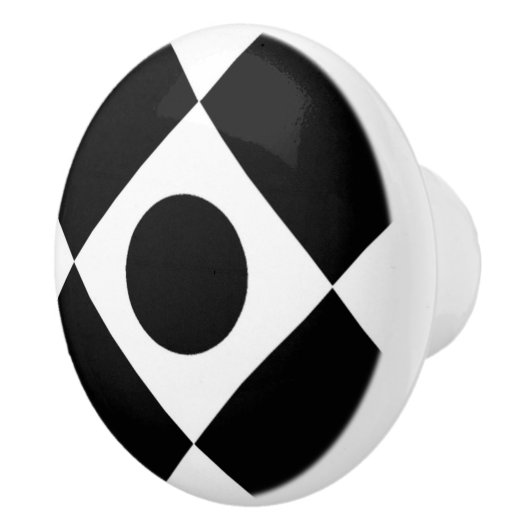 Mod Retro 60's Black Keramikknauf (Rechts)