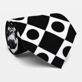 Mod Retro 60's Black Krawatte (Gerollt)