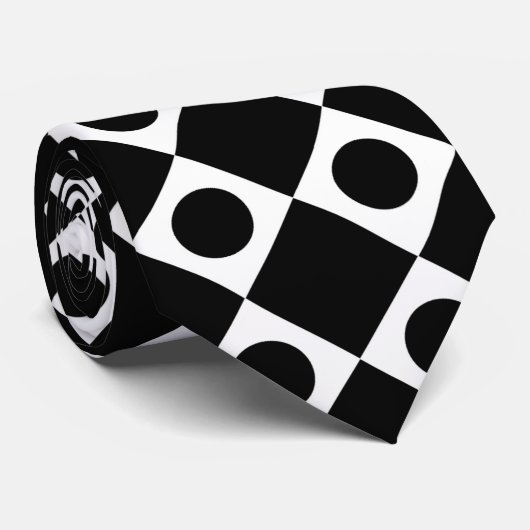 Mod Retro 60's Black Krawatte (Gerollt)