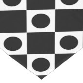 Mod Retro 60's Black Kurzer Tischläufer (Ecke)