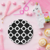 Mod Retro 60's Black Pappteller (Party)