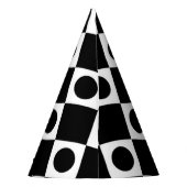 Mod Retro 60's Black Partyhütchen (Rückseite)