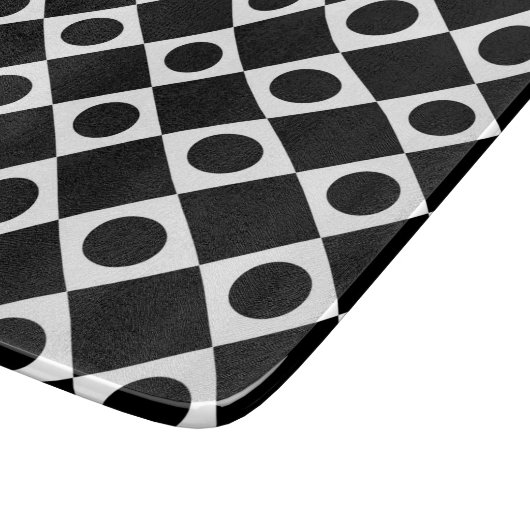 Mod Retro 60's Black Schneidebrett (Ecke)