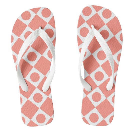 Mod Retro 60's Cantaloupe Badesandalen (Fußbett)