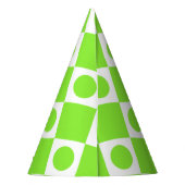 Mod Retro 60's Custom Color Party Hat Partyhütchen (Rückseite)