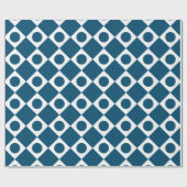 Mod Retro 60's Custom Color Wrapping Paper Geschenkpapier (Flach)