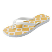 Mod Retro 60's Mustard Badesandalen (Schrägansicht)