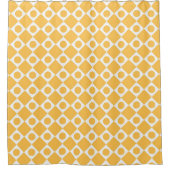 Mod Retro 60's Mustard Duschvorhang (Vorderseite)