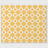 Mod Retro 60's Mustard Geschenkpapier (Flach)